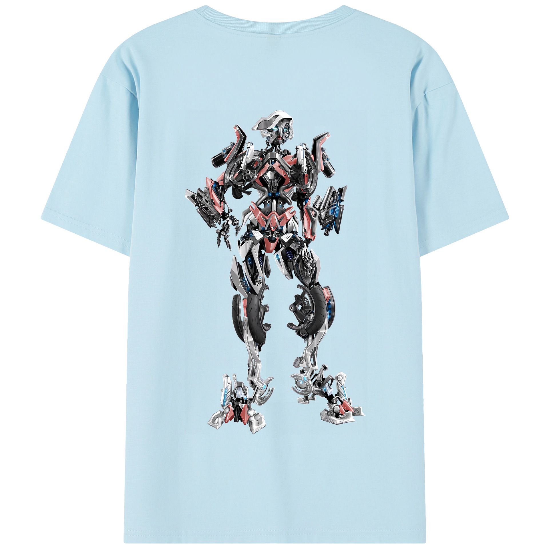 （画像用） Transformers トランスフォーマー 綿100％半袖Tシャツ（背面プリント）